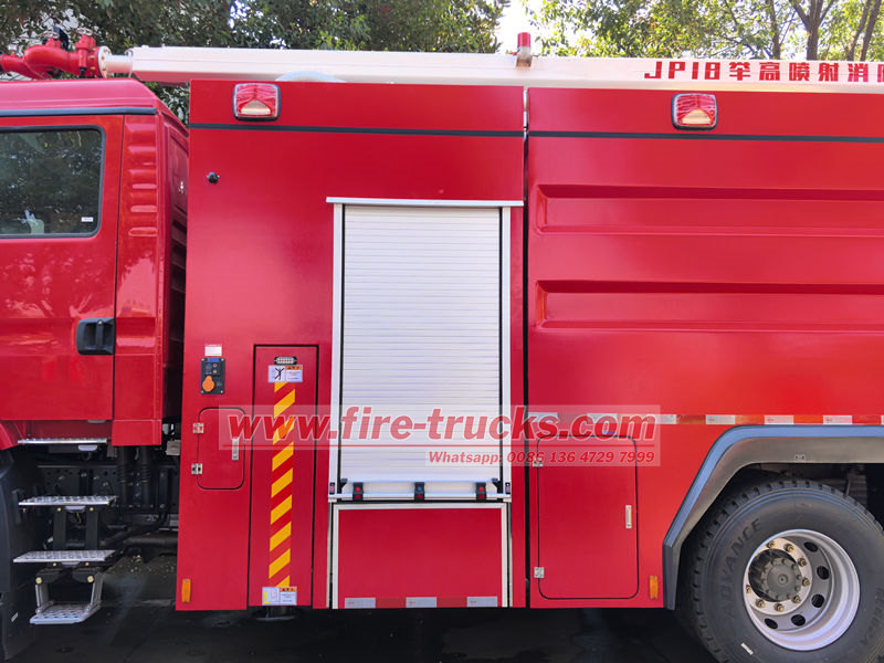 HOWO water tower fire fighting truck
