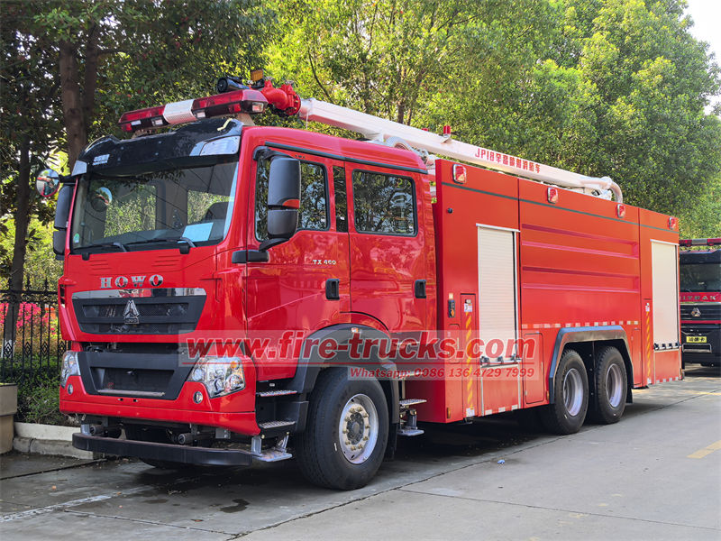 HOWO 6×4 water tower fire truck
