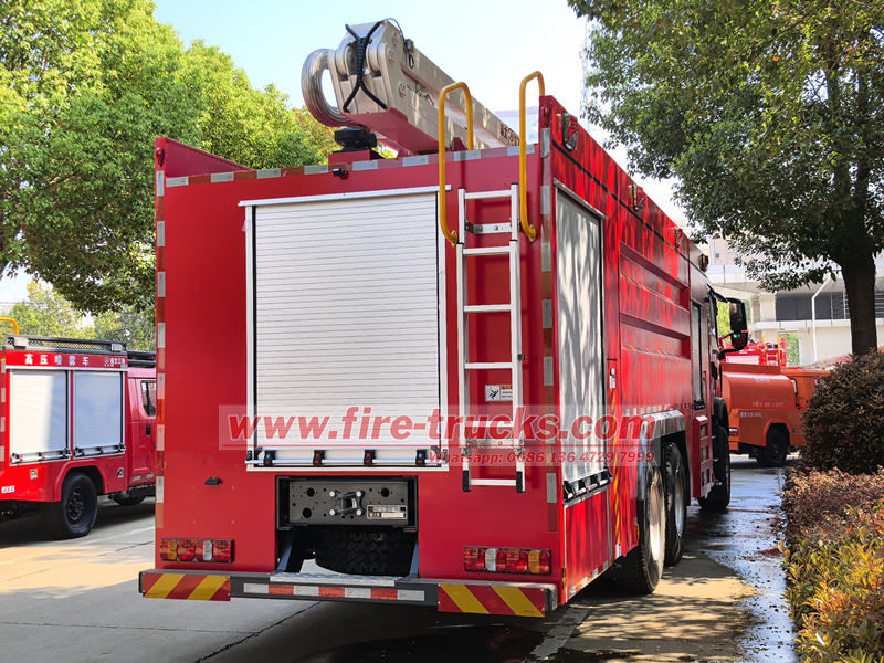 HOWO 18m aerial tower fire truck