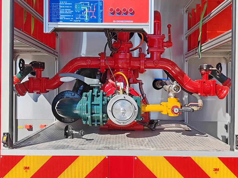 HOWO fire engine with fire pump