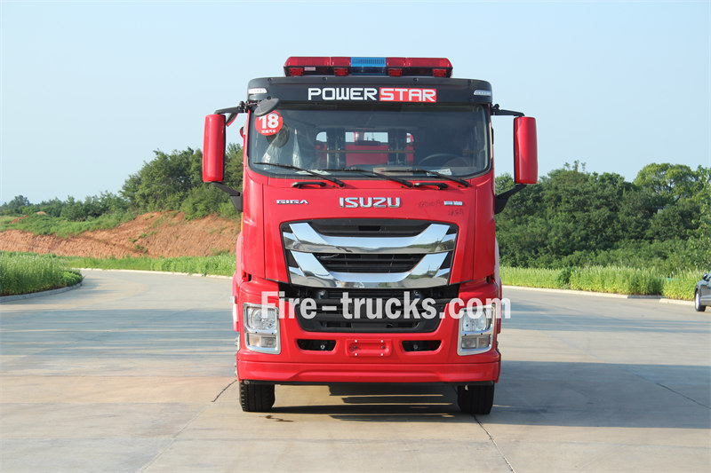 isuzu 4500 l water foam fire fighting truck