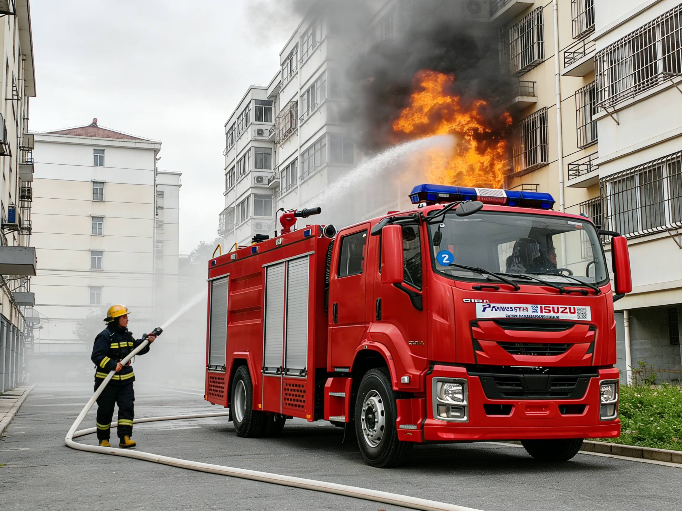 Banama Isuzu FVZ GIGA 6 cbm foam fire truck
