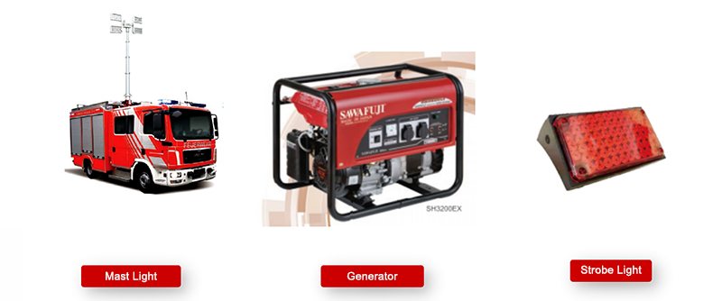 HOWO TX600 8X4 25000L fire department ladder truck accessories