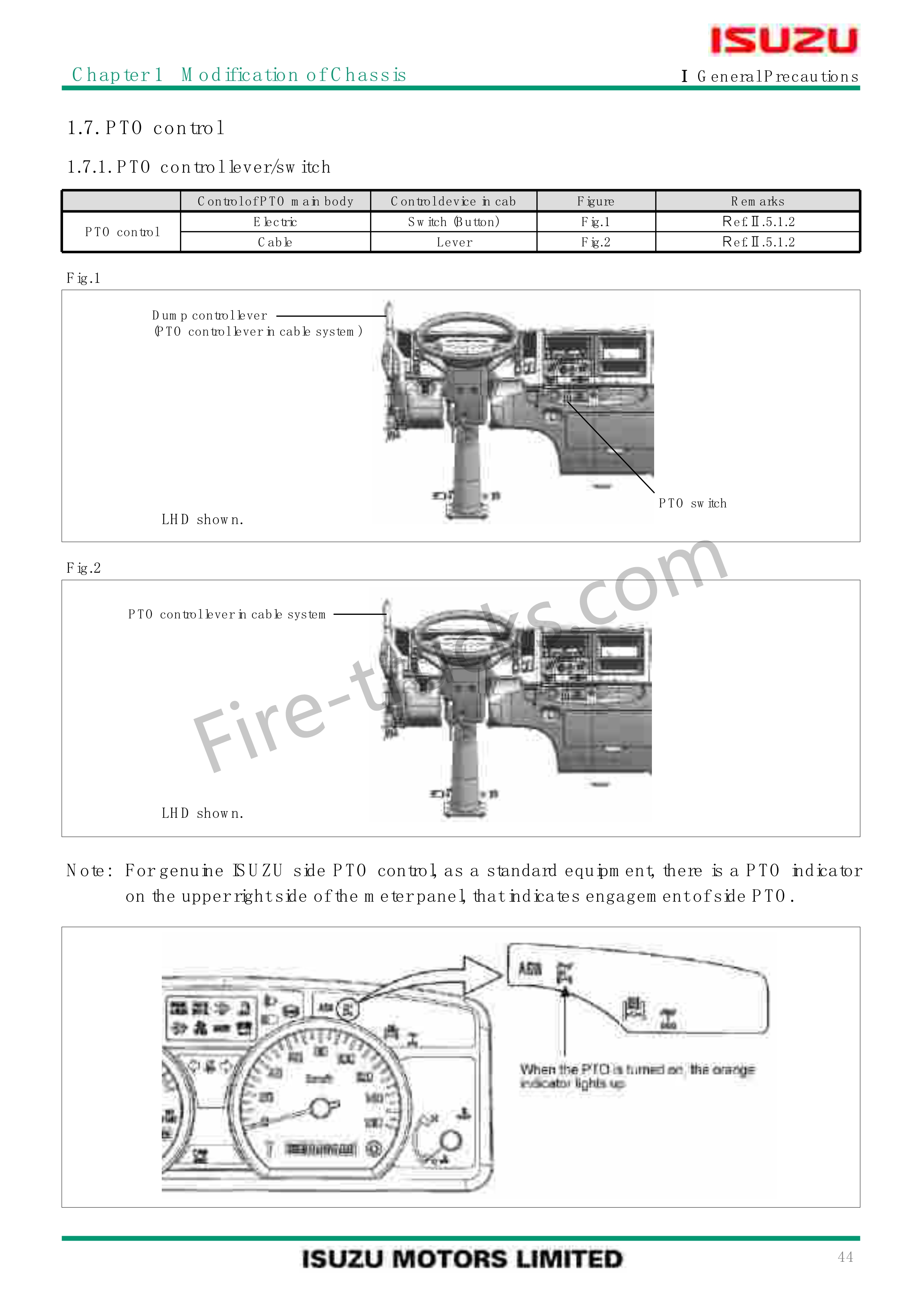 Isuzu Fire Truck Chassis & Body Assembly Manual Isuzu Fire Truck Chassis & Body Assembly Manual