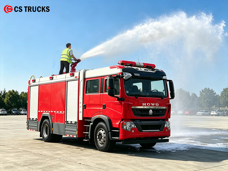 Howo Fire Fighting Water Bowser With 360° Monitor Rotation Howo Fire Fighting Water Bowser With 360° Monitor Rotation