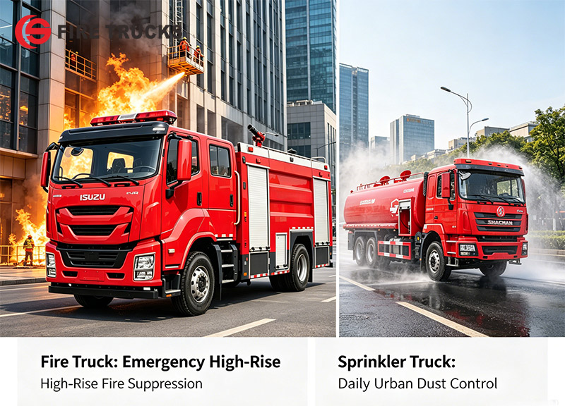 SUZU fire fighting water pump truck for sale
