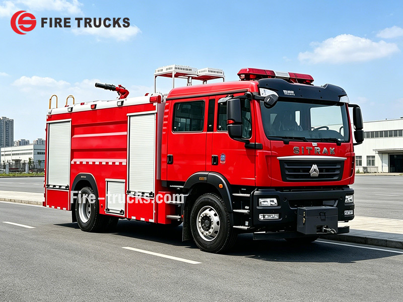 SITRAK HOWO Large Capacity 6000L Water Tank Forest Fire Engine Philippines