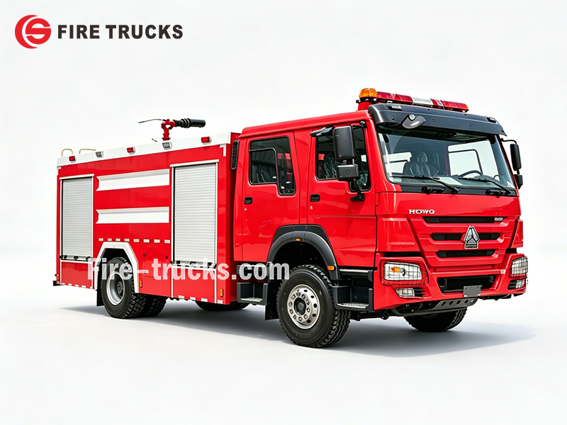 SITRAK HOWO 4x2 Wildland Foam Fire Truck for Steppe Fire Protection Dubai