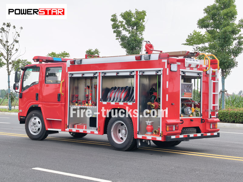 ISUZU NPR foam fire tender