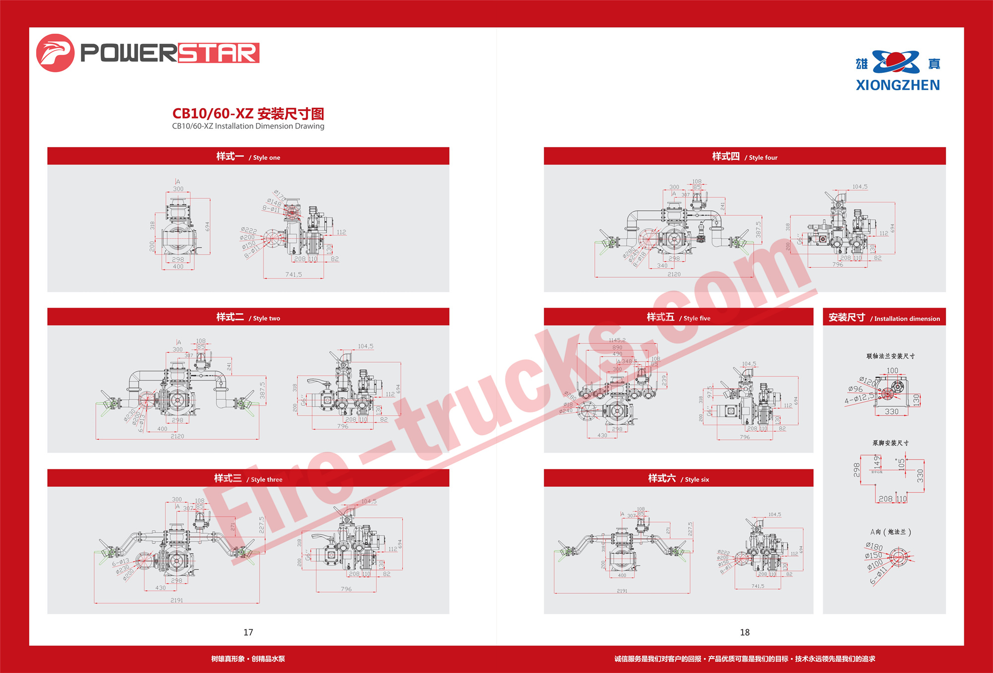 Xiongzhen Fire Pump Catalogue