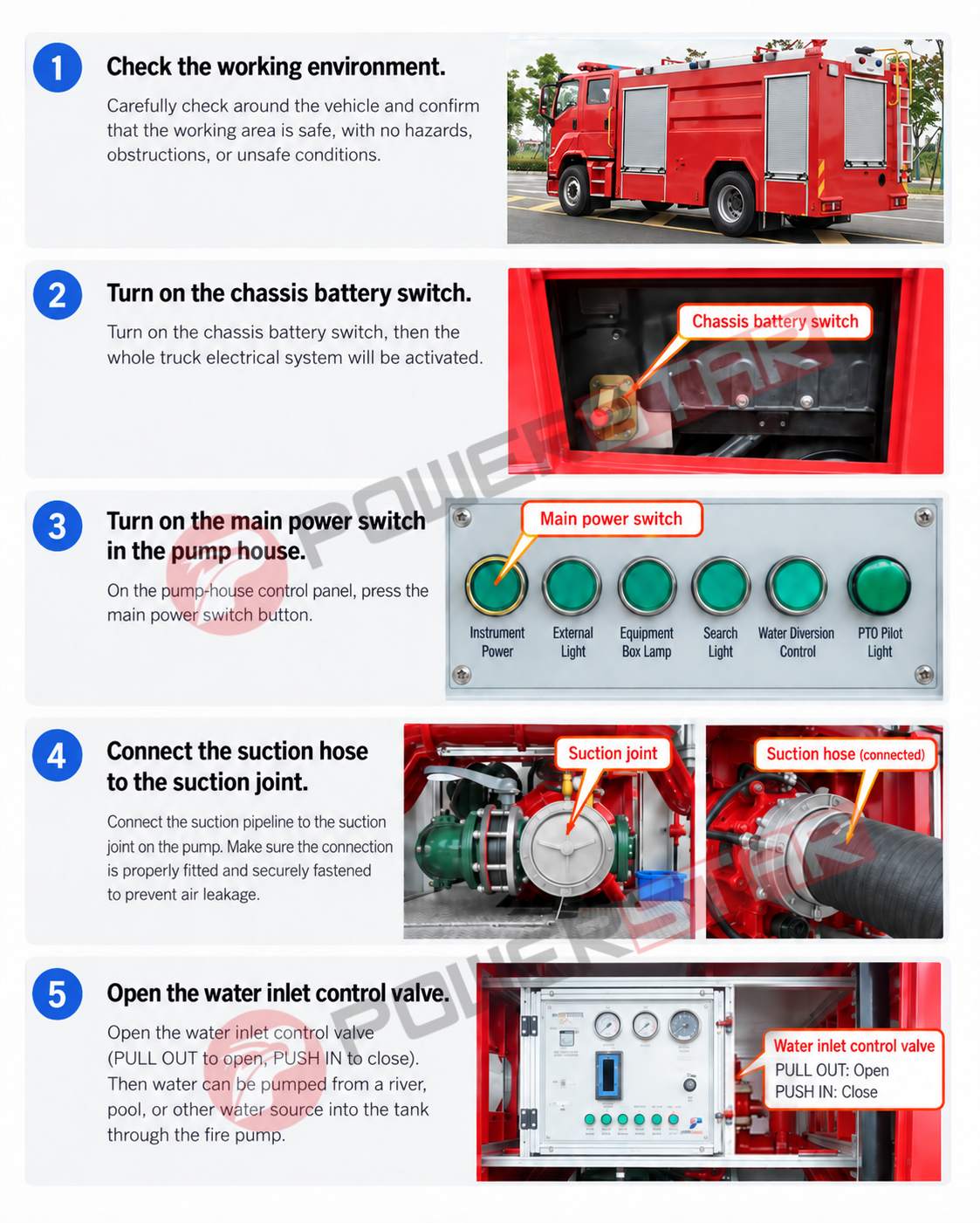 how to operate fire truck pump preparation chassis battery switch suction hose connection how to operate fire truck pump preparation chassis battery switch suction hose connection
