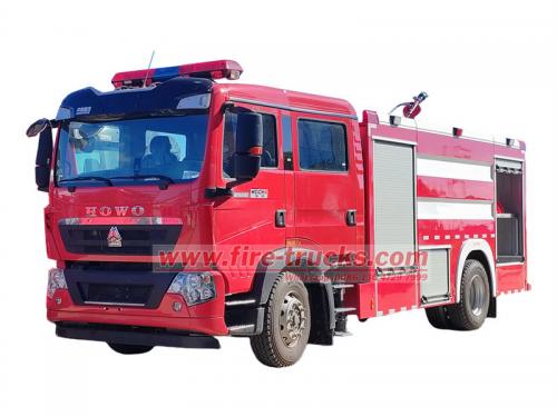 HOWO water foam firefighting truck