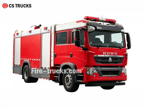 HOWO 6000 Liters Water Bowser Pumper Fire Truck - POWERSTAR Trucks