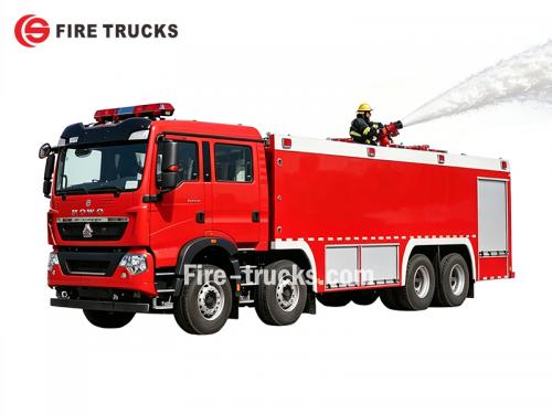 HOWO TX Fire Tender With CB10/120 Fire Pump - POWERSTAR Trucks