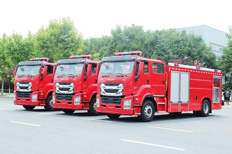 3 unit trak bomba air buih Isuzu 4500L dieksport ke BFP philippine